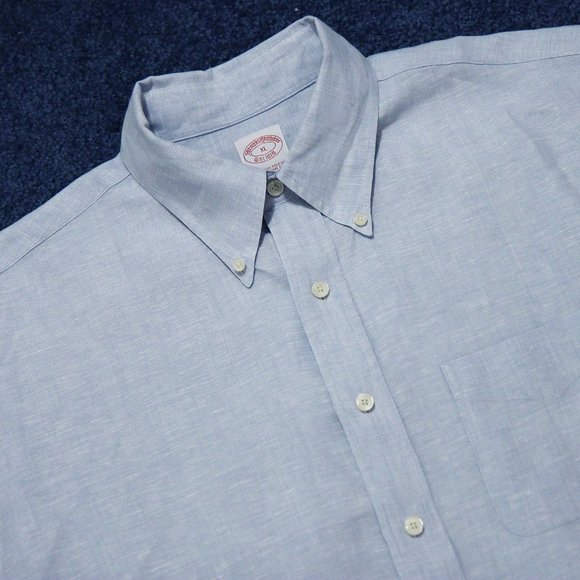 Brooks Brothers 100% Irish Linen Button Down Shirt - Picture 4 of 8